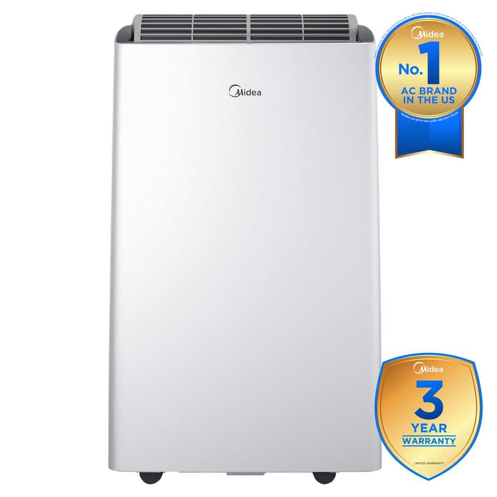 14000 BTU ASHRAE Dual Hose Inverter Portable Air Conditioner with Heat Pump 115V WiFi Smart 4-in-1 for Rooms up to 550 Sq Ft