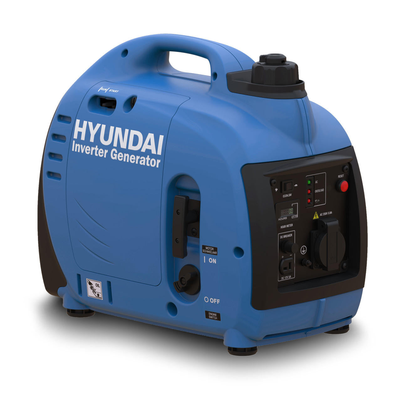 1000W Portable Petrol Inverter Generator Pure Sine Wave 4-Stroke Lightweight Suitcase Camping Backup Power