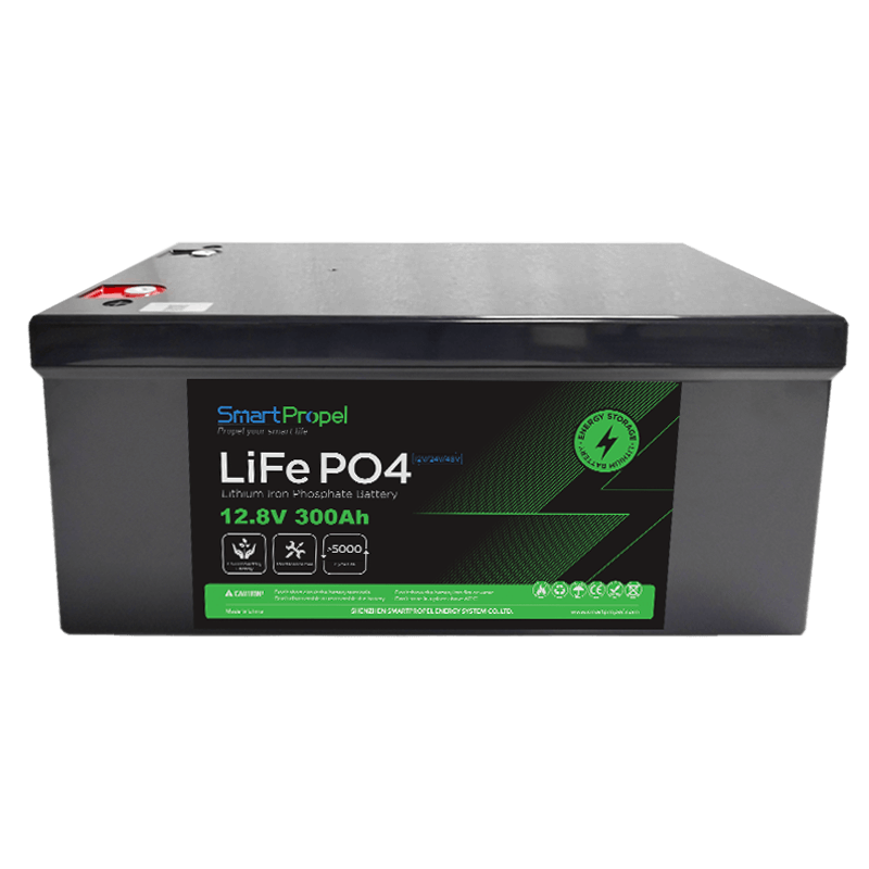 12V 300Ah LiFePO4 Deep Cycle Lithium Battery Solar RV Marine Off Grid High Capacity Lithium Ion Battery